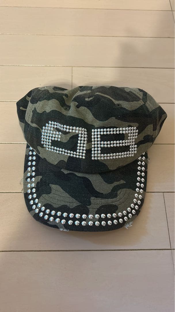 迷彩柄 ストーン装飾キャップ BEEDEN