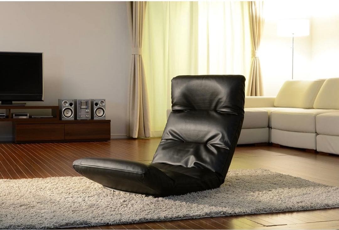 リクライニングチェア ブラック 座椅子 2個