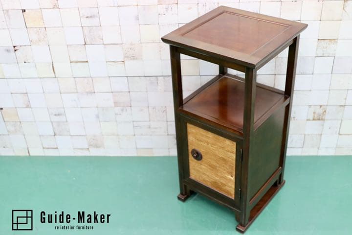 GMFN62○松本民芸家具 A型電話台 ミズメザクラ 民芸家具 飾り台 花台 ク