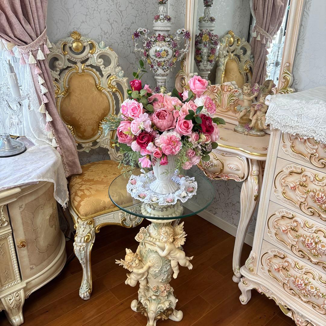 ピンク・ひな祭り・フラワーアレンジメント・限定1点