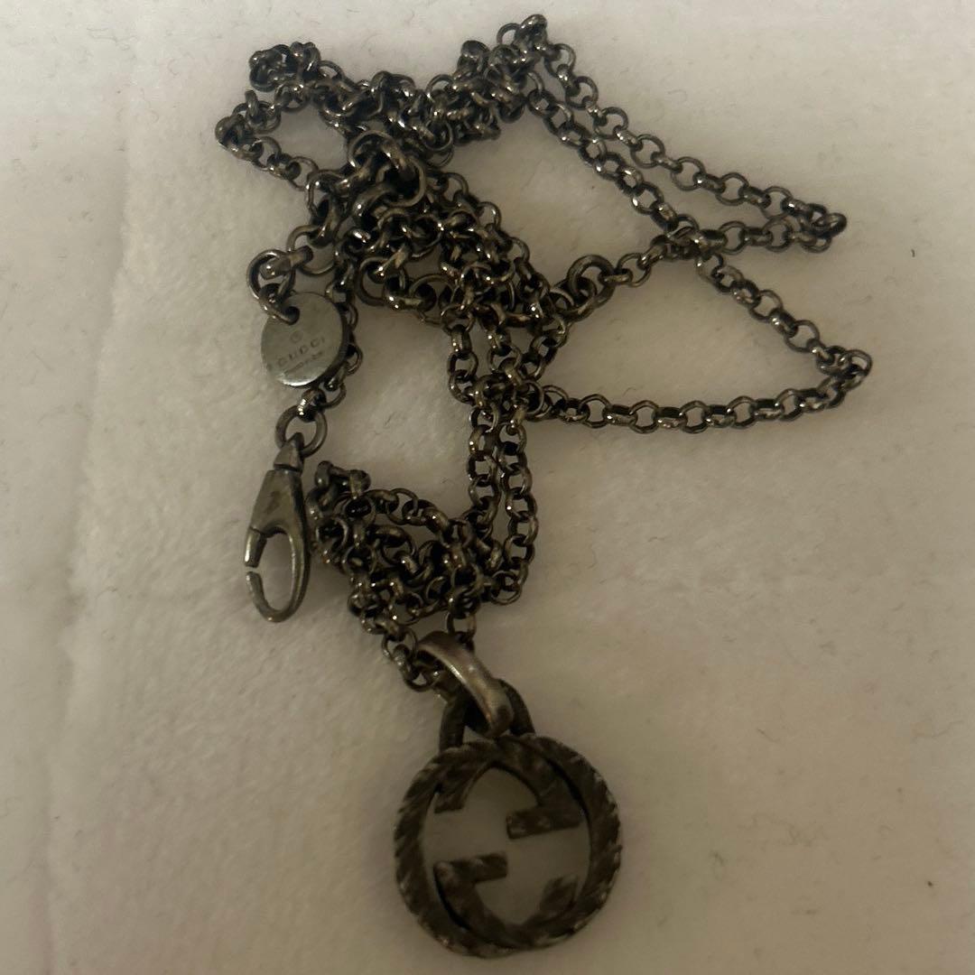 GUCCI 〔グッチ インターロッキング〕ペンダント ネックレス