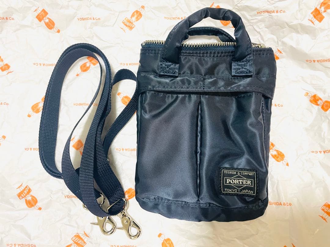 【ほぼ新品】PORTER HOWL ヘルメットバッグ ミニ ネイビー