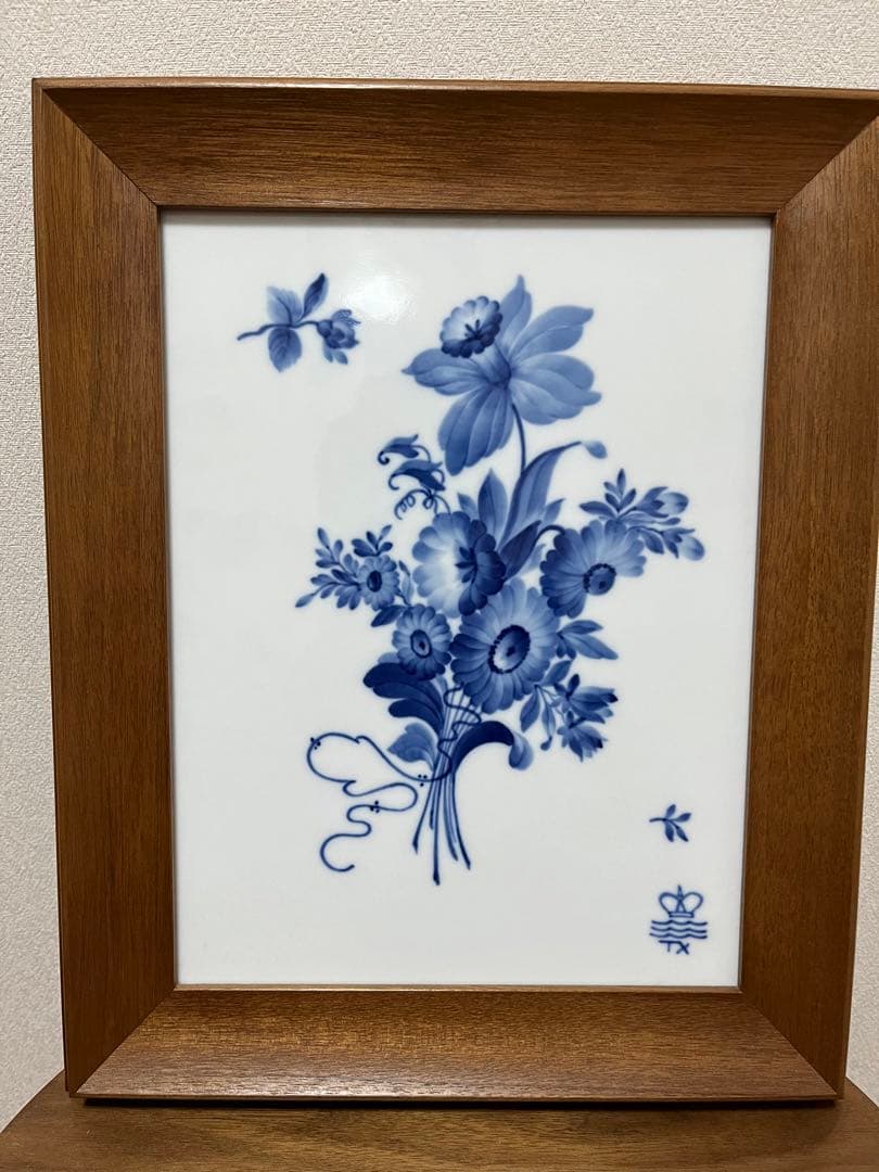 【希少・美品】 ロイヤルコペンハーゲン ブルーフラワー手書きプレート