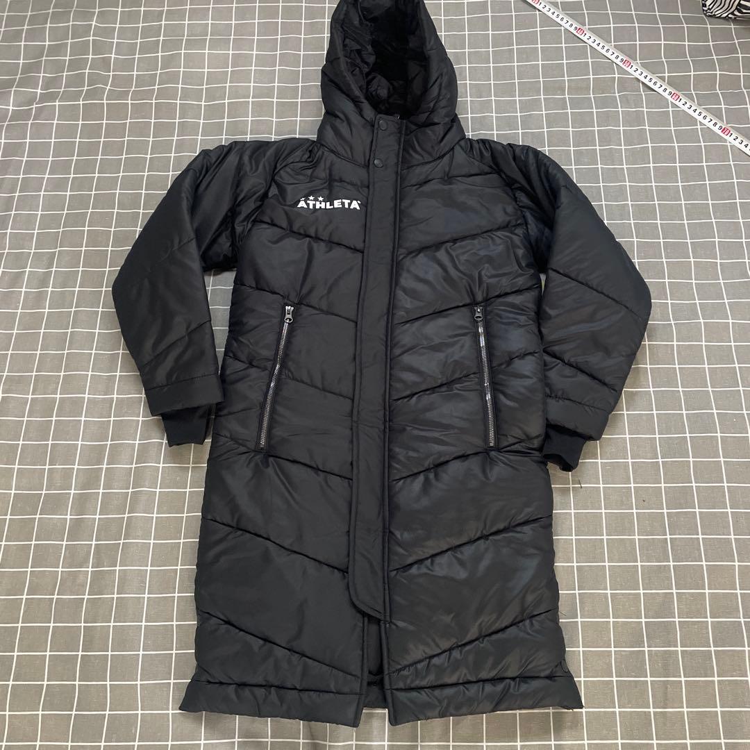 ATHLETA ブラック ベンチコート　140 ② 美品