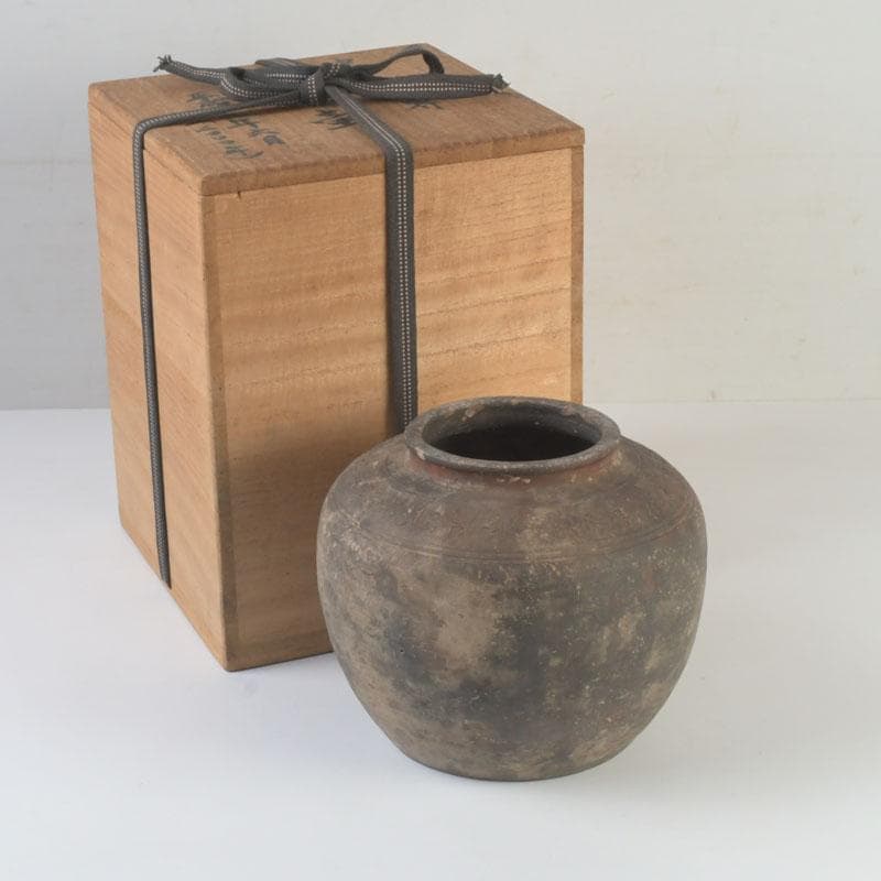 中国　紫砂　朱泥　漢詩刻　壷　時代箱付　V　9807A