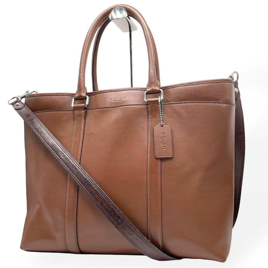 極美品 COACH コーチ メトロポリタン 2way トートバッグ ビジネス