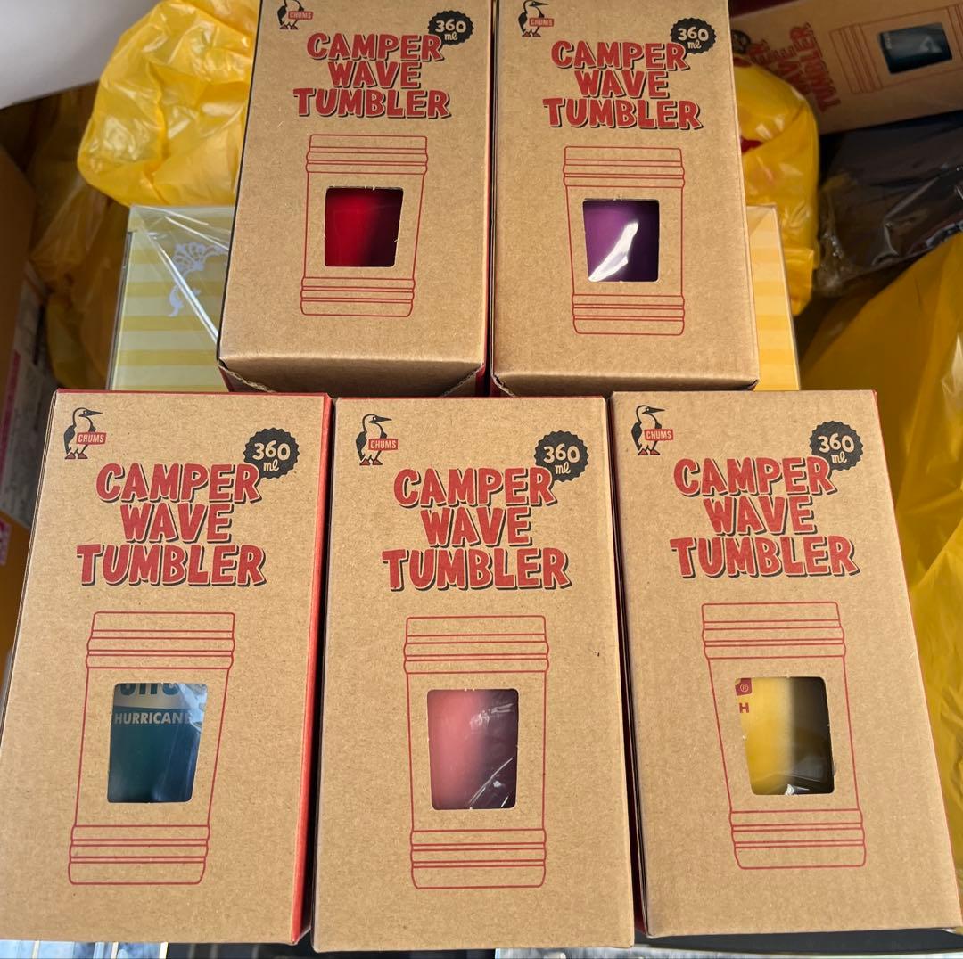 CHUMS キャンパーウェーブタンブラー 360ml 5個