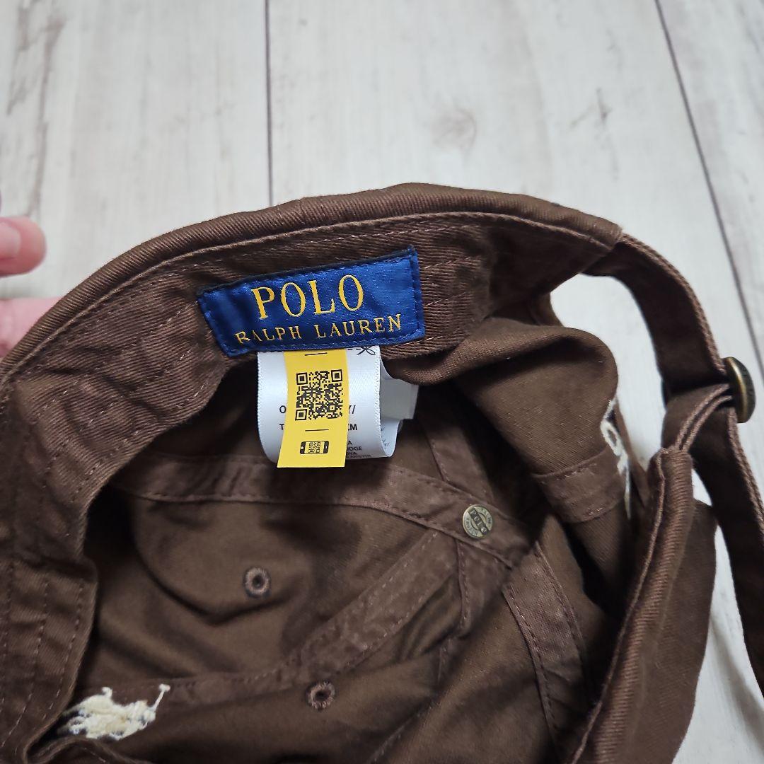 POLO ポロラルフローレン　キャップ　ブラウン