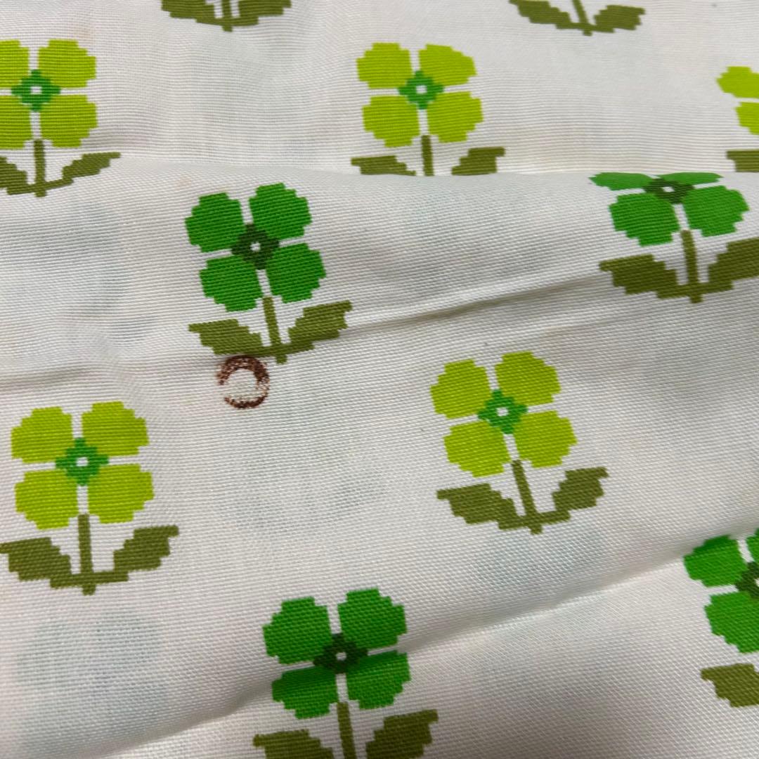 値下げ‼️希少！レア！昭和レトロ！廃盤品！フローラルカーテン　グリーン2枚セット