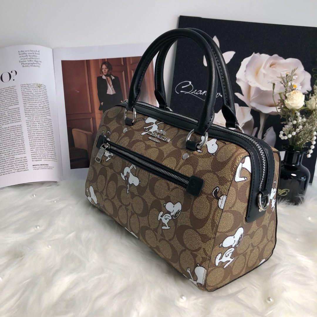 COACH スヌーピー柄 ボストンバッグ