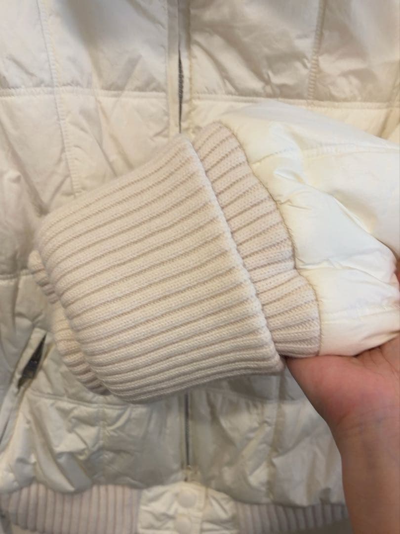 【美品】ANDMARY Mary quilting jacket wh×bg