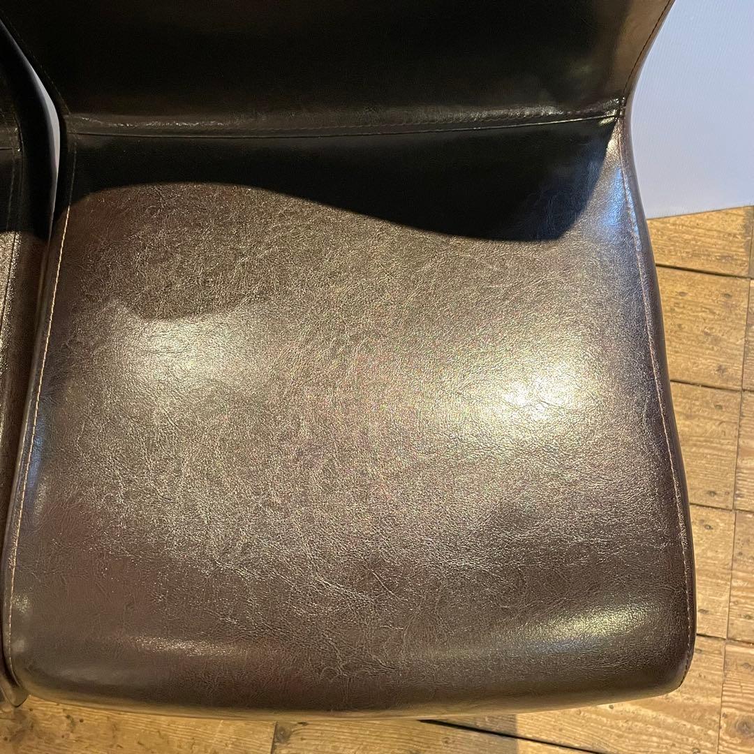 MORISHIGE モリシゲ 北欧風 アンティーク回転チェア2点セット