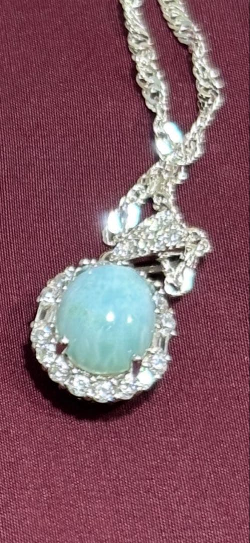 天然オパール シルバー 925チェーン ２種類　一点の販売