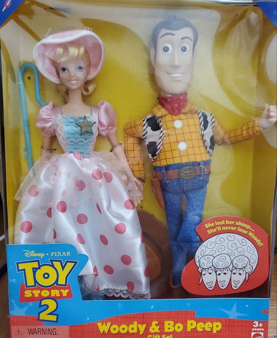 マテル社　トイストーリー2　ウッディ&ボーピープ