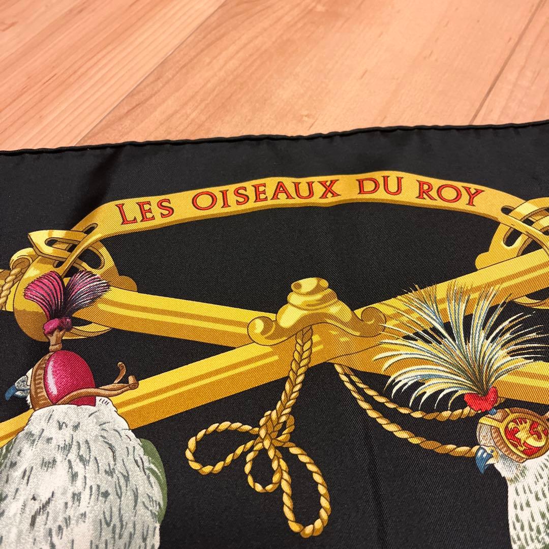 HERMES カレ 90LES OISEAUX DU ROY 王の鳥たち