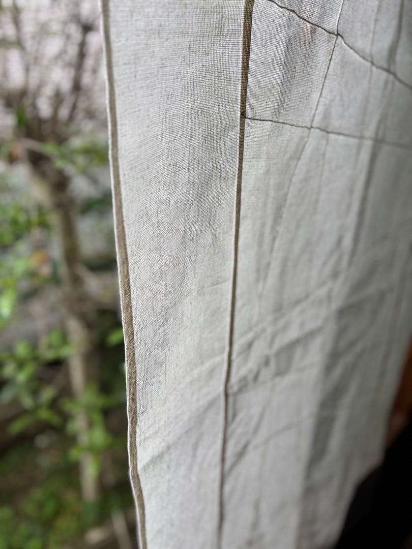 韓国購入 大型 ロング ポジャギ 麻 大きい 大判80×150チョガッポ モシ