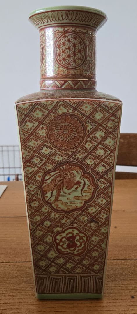 九谷 陶器製花瓶