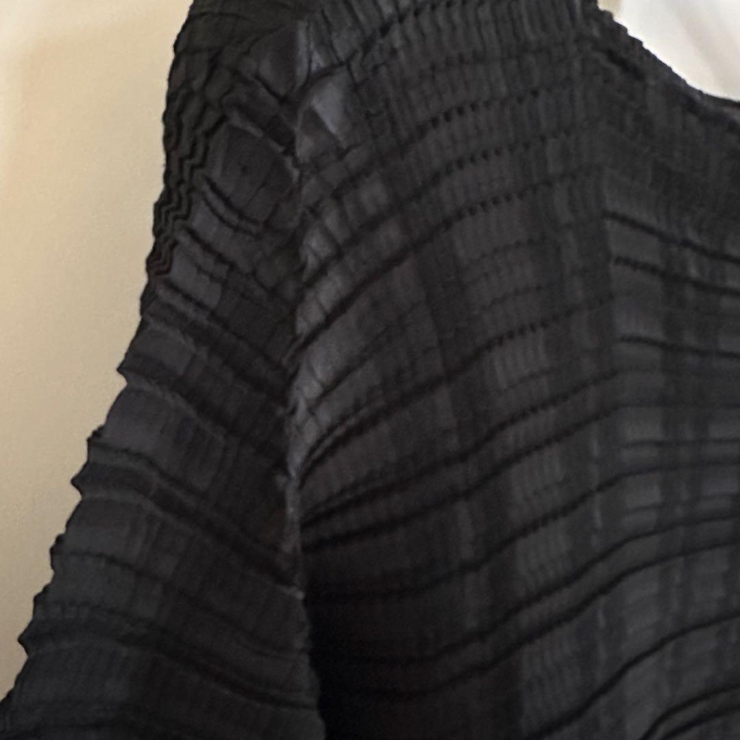 【美品】 ISSEY MIYAKE トップス ブラウス 半袖 黒