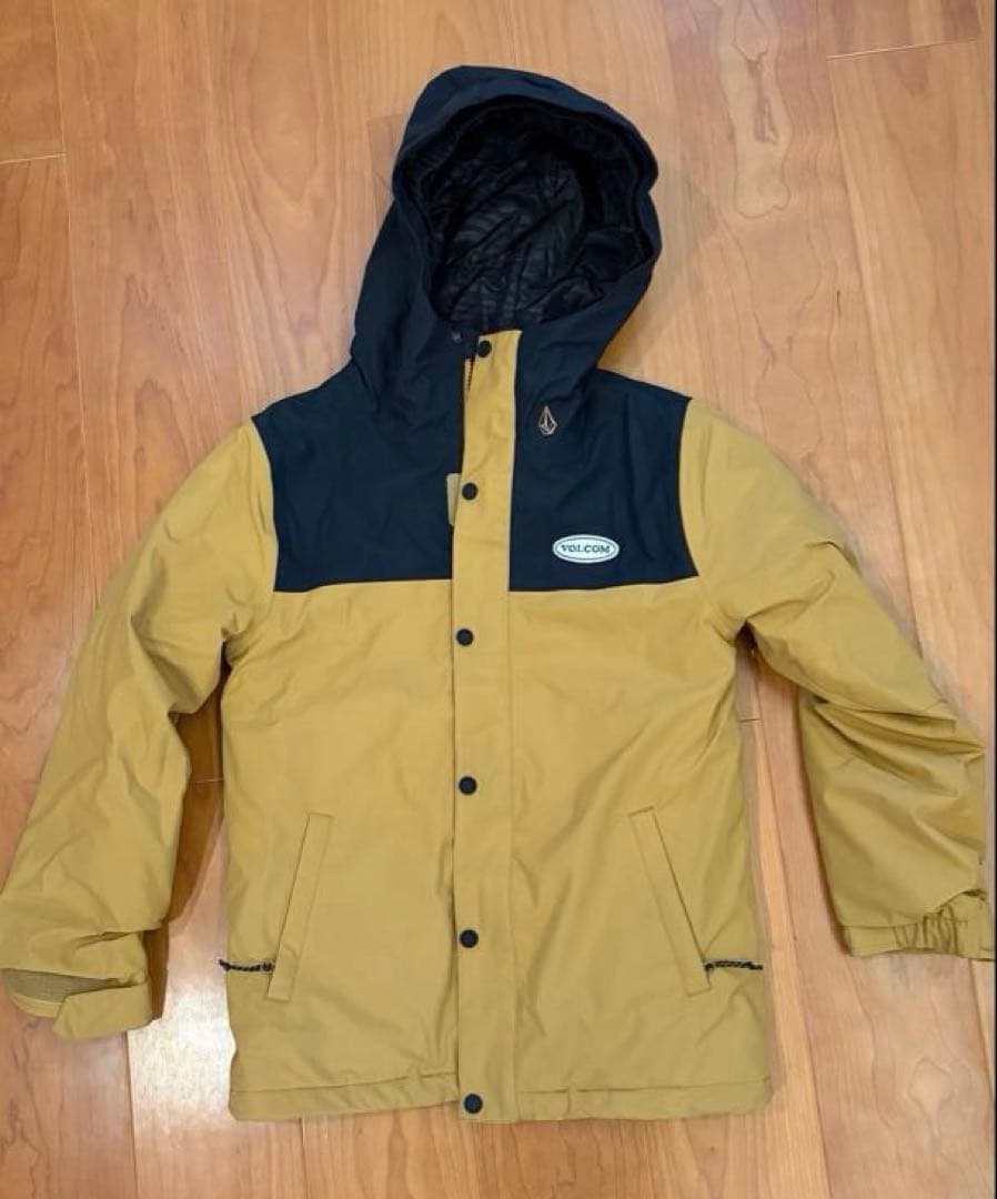 VOLCOM スノーボードウェア キッズMサイズ ベージュ/ネイビー