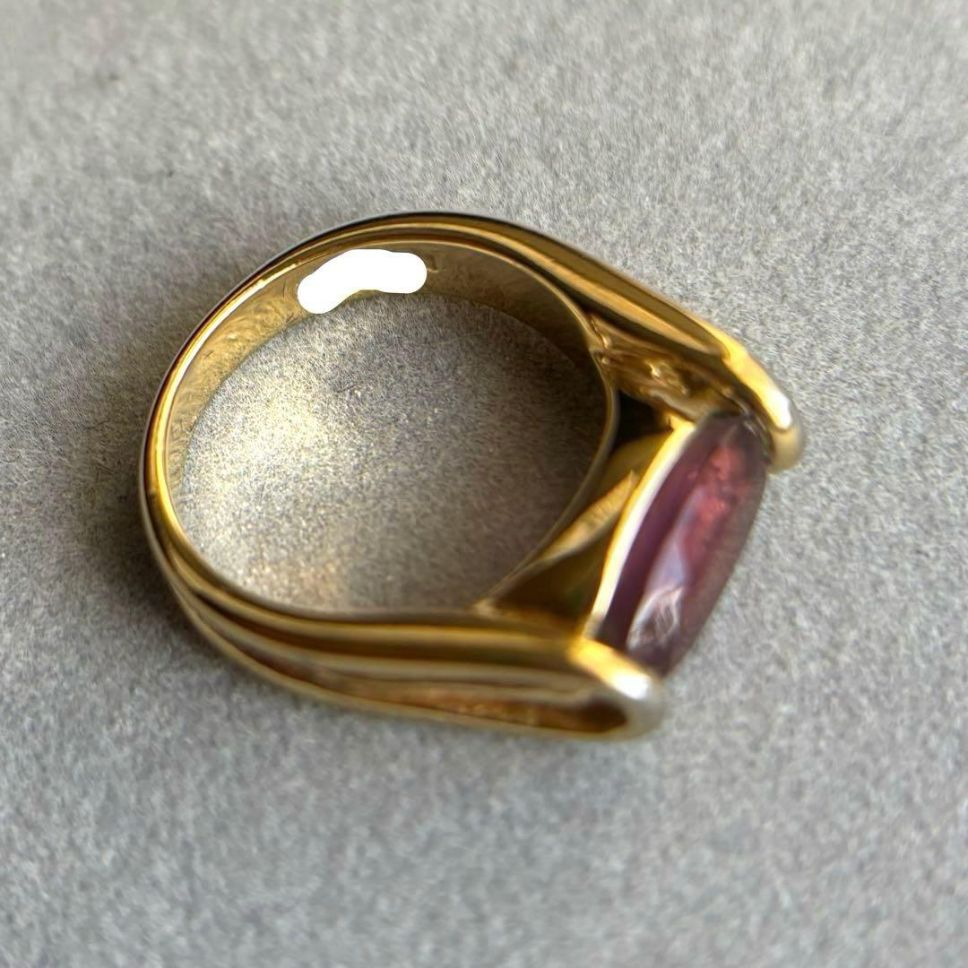 S*e様 12 ワイン系？　ゴールド　リング　指輪　レディース　遺品整理　金　ヴ