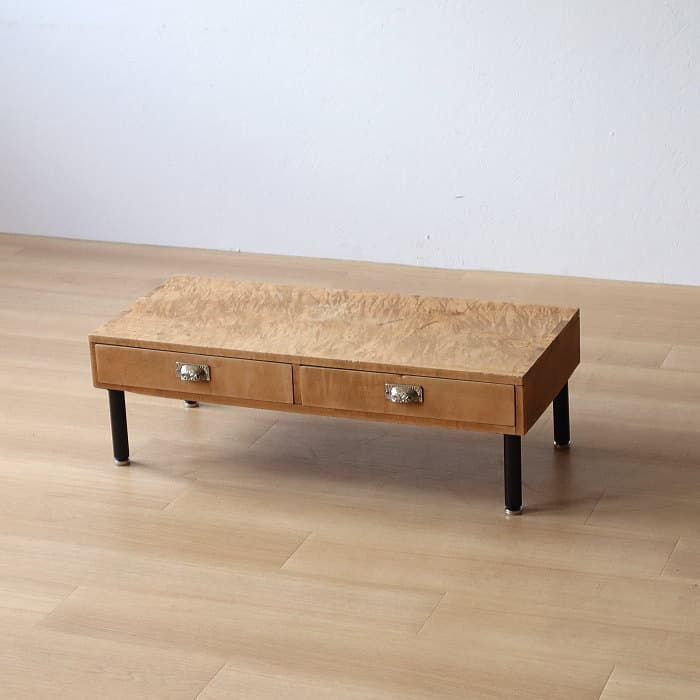 アンティーク トチ材 鉄脚 ローテーブル リノベーション 木製 無垢材