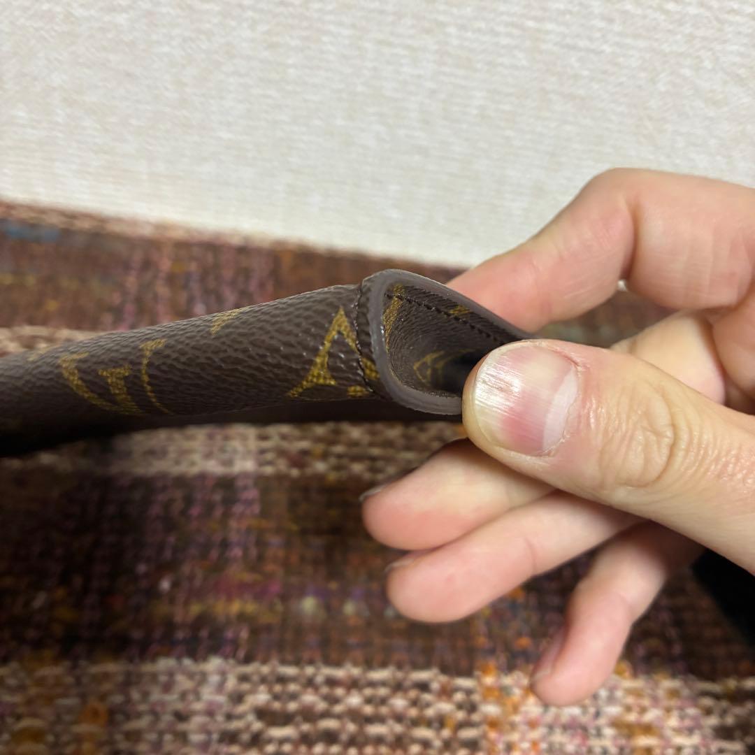 Louis Vuitton バケットPM用 ブラウン レザーポーチ