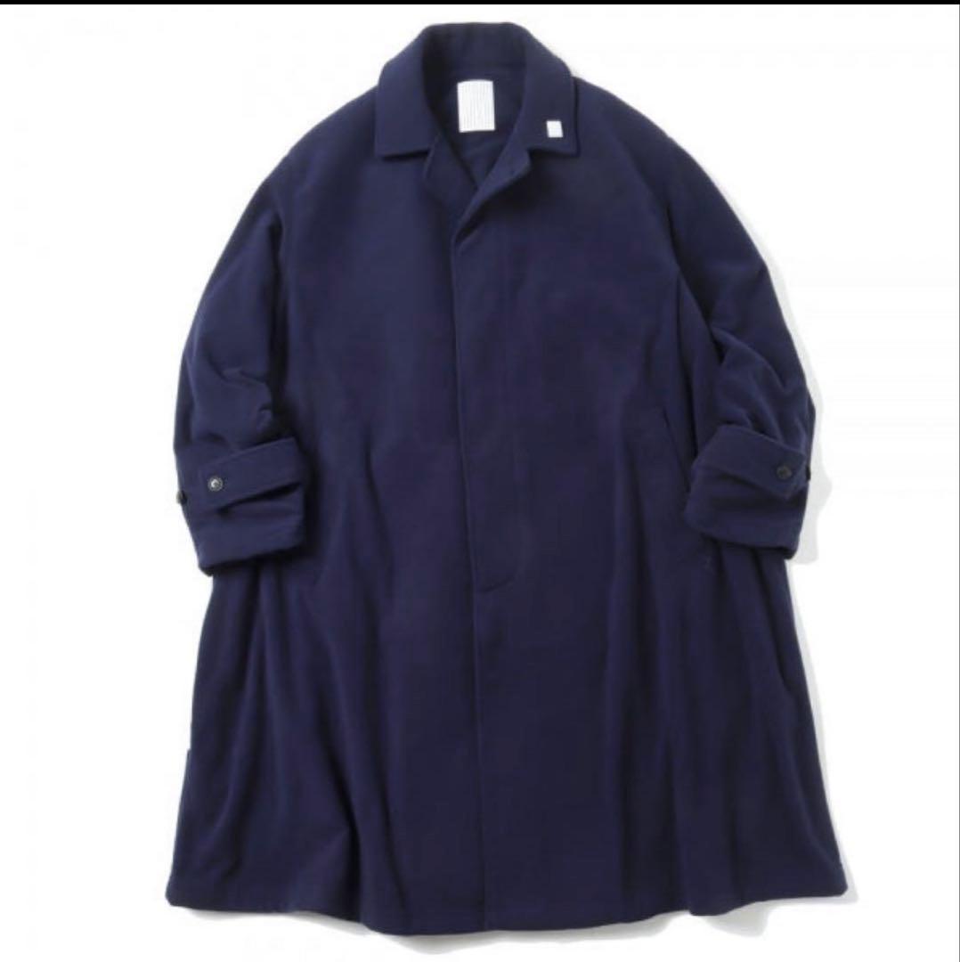 美品22aw S.F.C SOUTIEN COLLAR COAT XL NAVY