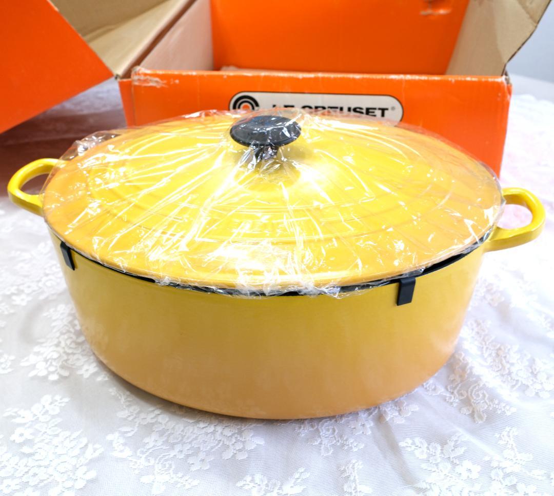 【未使用】日本未発売ルクルーゼ ホーロー鍋35cm