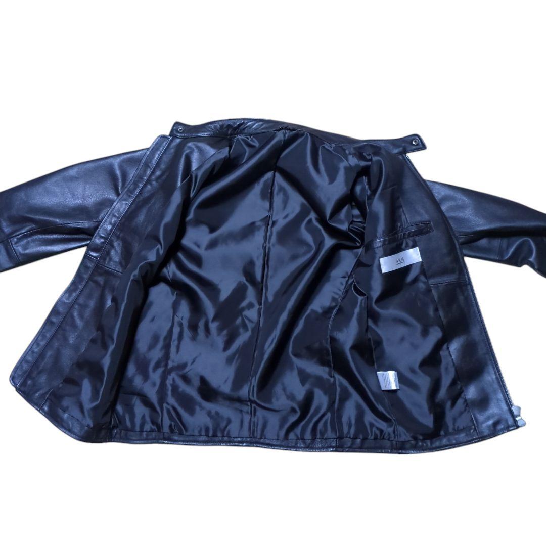 AKM Contemporary シングル ライダース レザージャケット 羊革