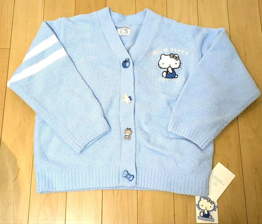 完売商品　ハローキティ　スナイデルホーム　カーディガン　サックス　水色　紙袋付