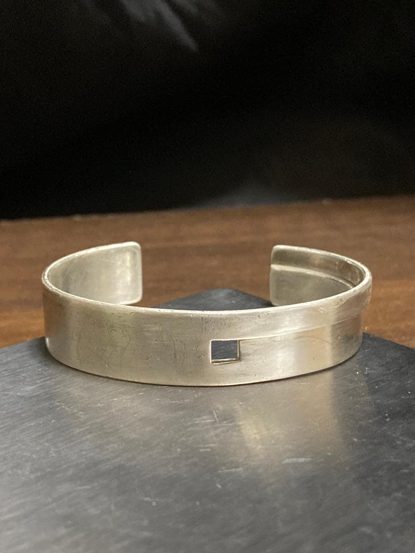 オールドグッチ ブレスレット バングル Gモチーフ スクエア モダニスト 925