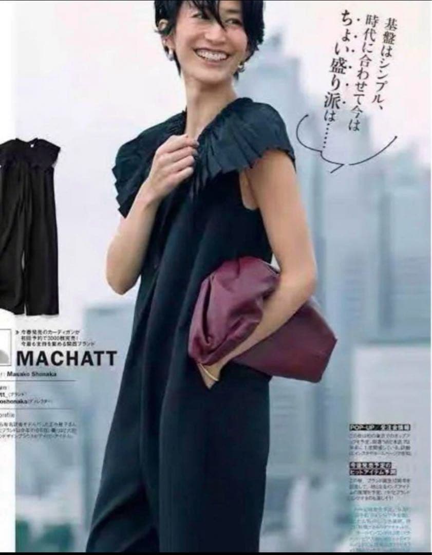 machatt プリーツオールインワン