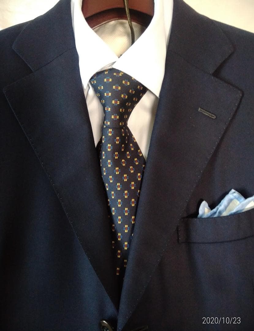 ネイビー ドット柄 ネクタイ セット