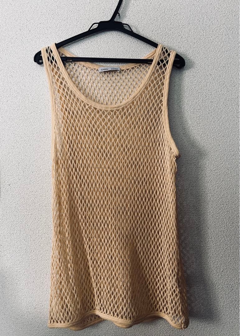 トップス CMMN SWDN mesh tank top