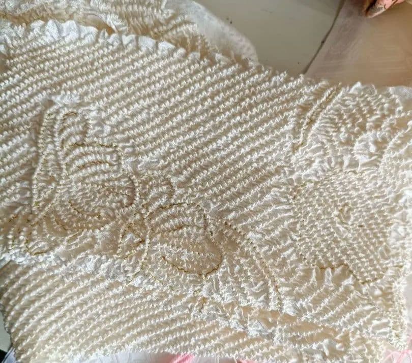 専用です☆上級品☆正絹白地に刺繍の着物と作り帯☆七五三フルセット