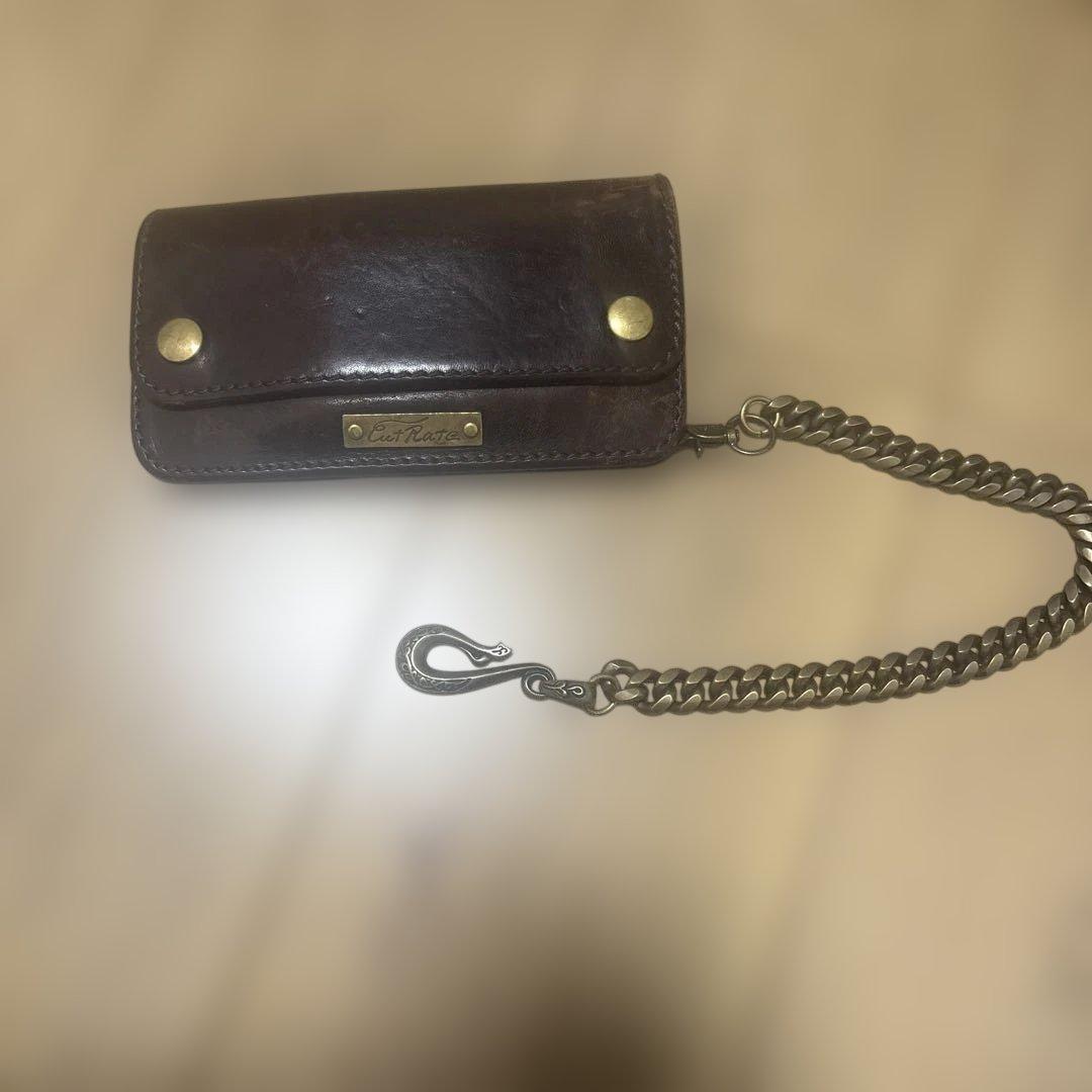 ば*さ様 Cut Rate ブラウン長財布 メタルチェーン付き　アメカジ　ハーレ