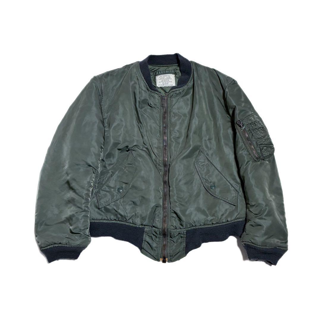 80s 米軍 MA-1 フライトジャケット S アルファ社製 グランドクルー