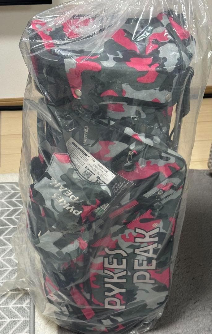 新品 Pykes Peak 迷彩柄 スタンド式ゴルフバッグ　キャディバッグ