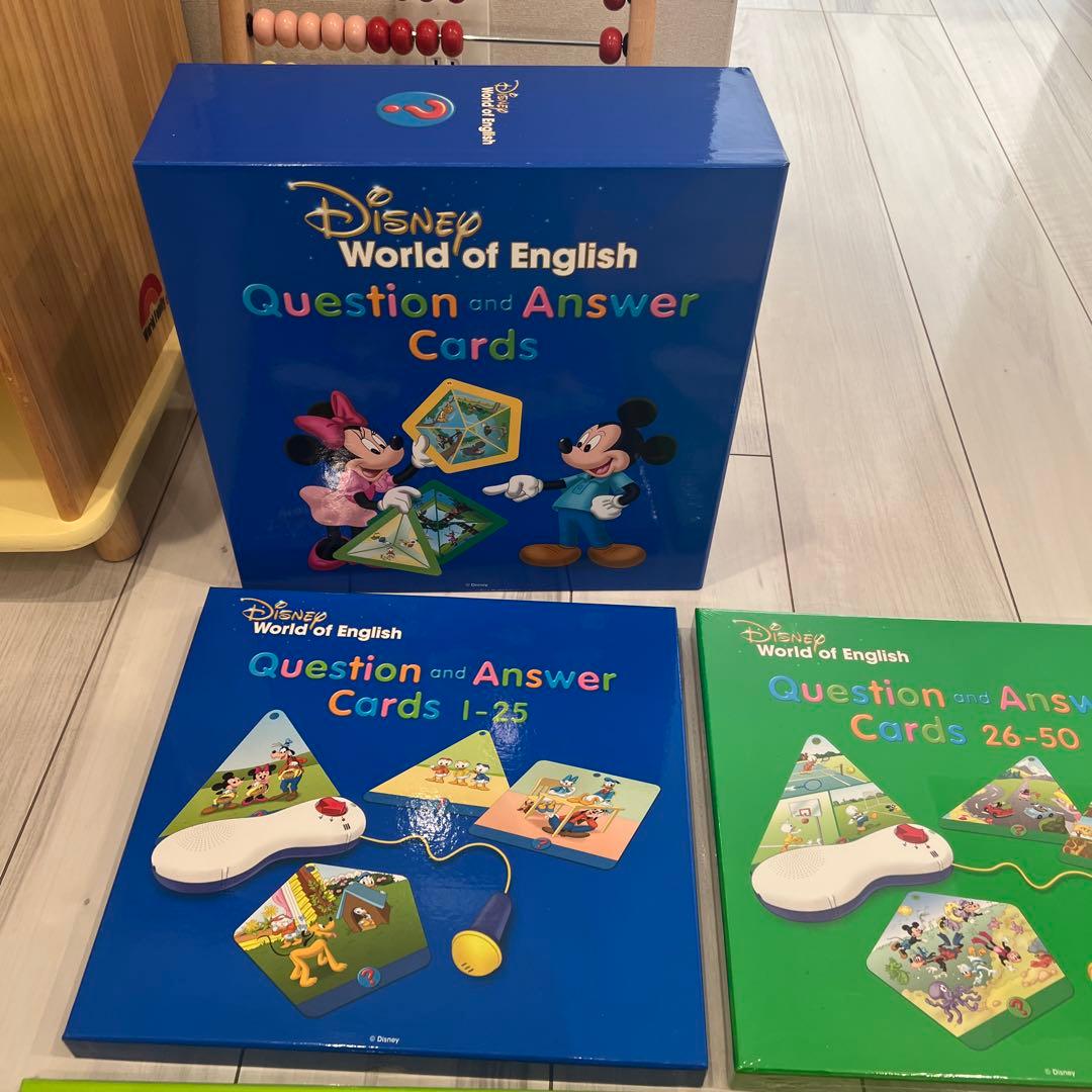 2020年購入　DWEクエスチョンアンドアンサー ディズニー 英語　Q&Aカード