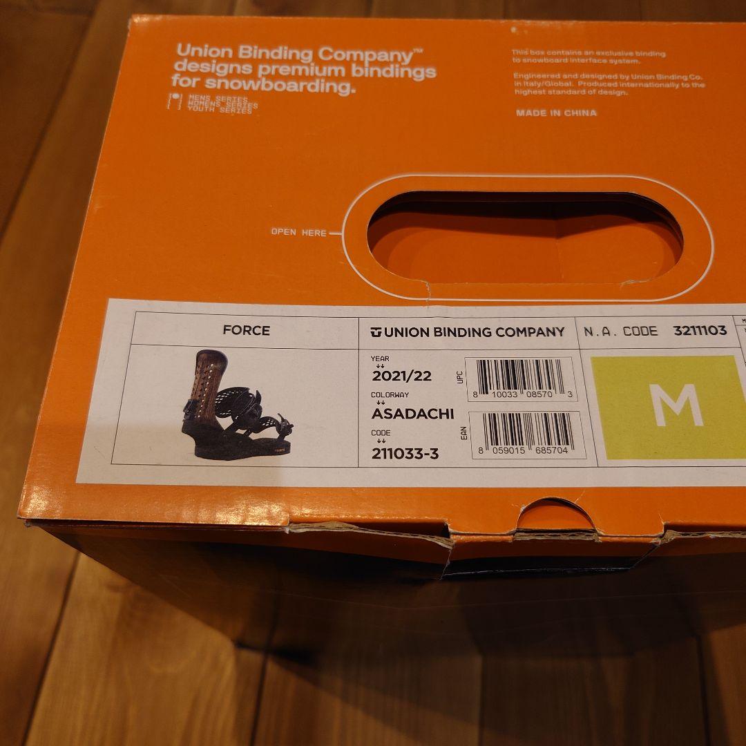 UNION Force スノーボードビンディング ブラック/ウッド