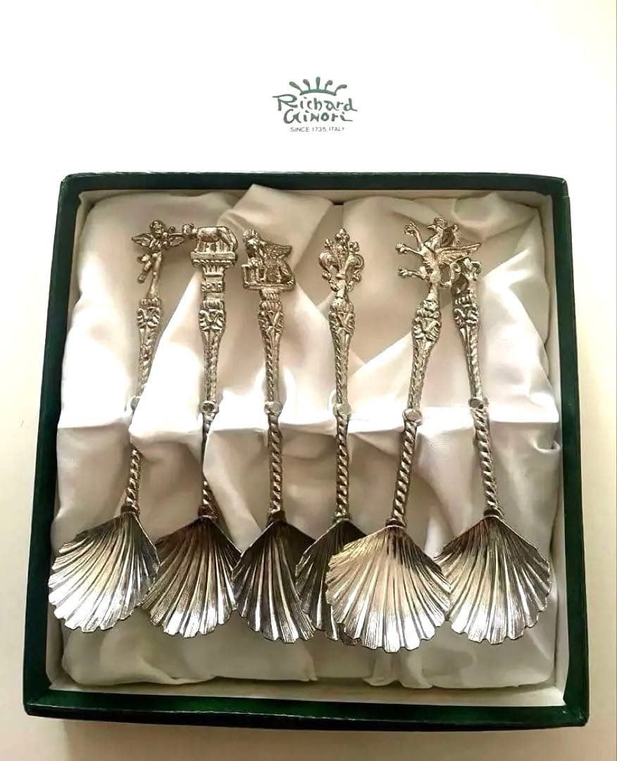 【希少】リチャードジノリ シェル型スプーン5本セット イタリア製