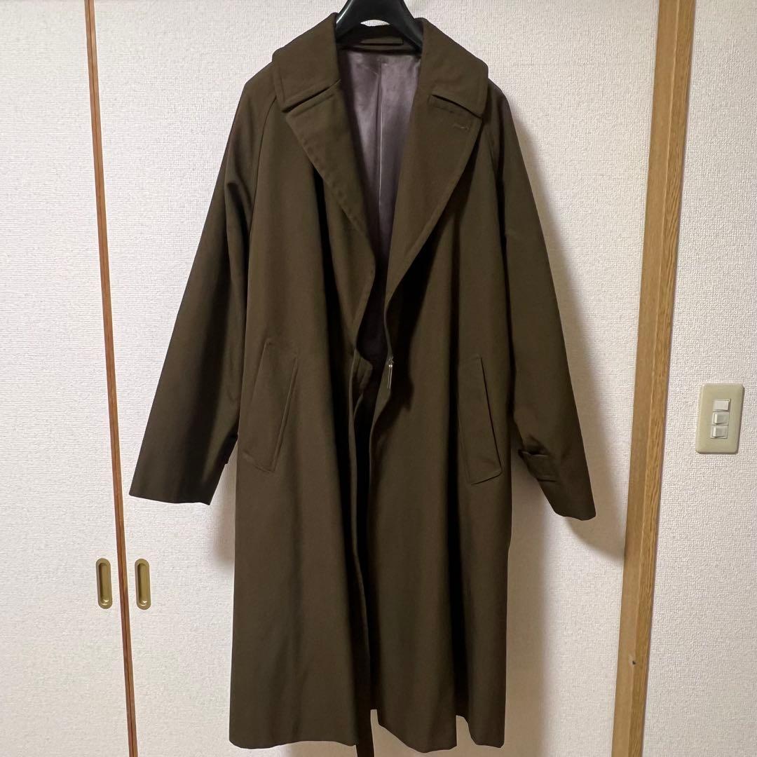 18AW COMOLI コモリ ウールサージタイロッケンコート サイズ3