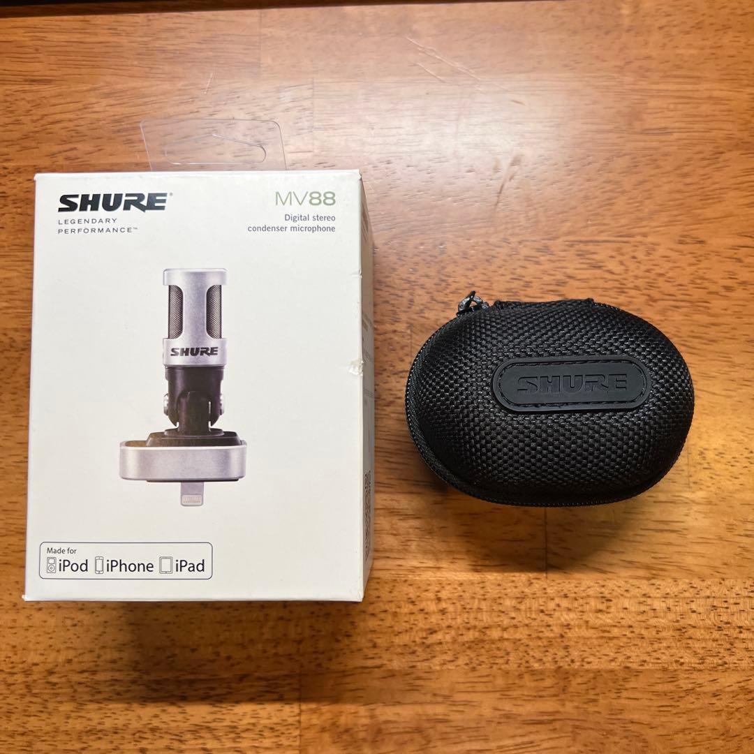 SHURE MV88 マイク 収納ケース付き