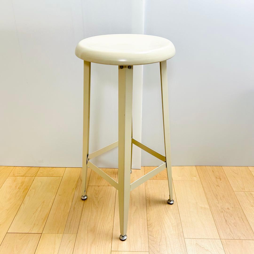 廃盤希少 IKEA ハイスツール TORBEN アイボリー イケア 鋼製①