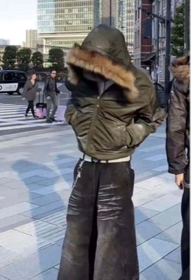 n2b archive fur jacket ma-1 y2k 短丈 00s