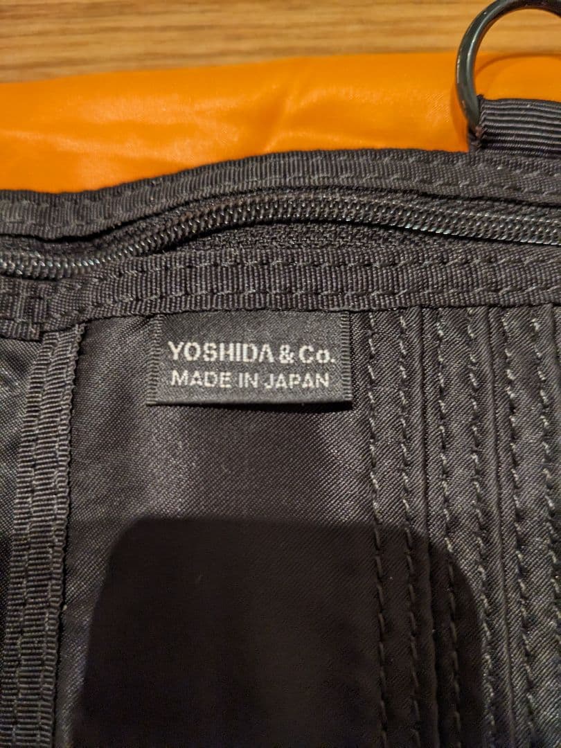 PORTER 三つ折り財布 ブラック オレンジ収納袋付き　送料込み