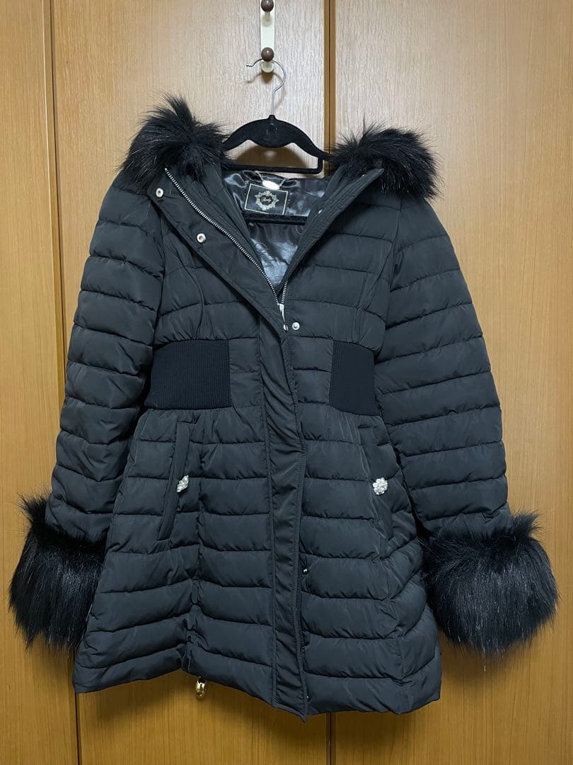 Rady くびれファイバーダウンコート ブラック S