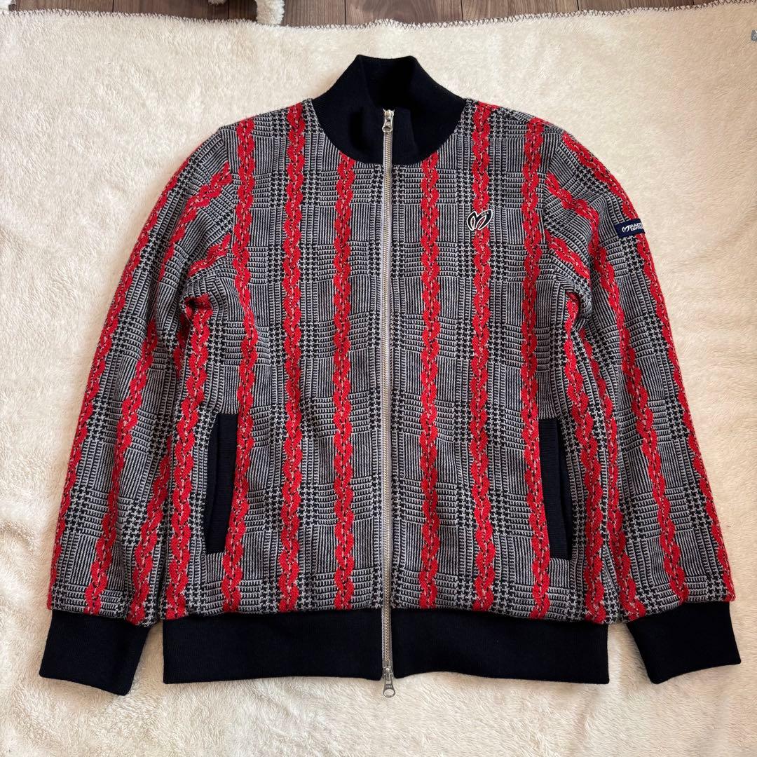 【マスターバニーエディション 】美品ジップ　ブルゾン　サイズ4 蓄熱　総柄
