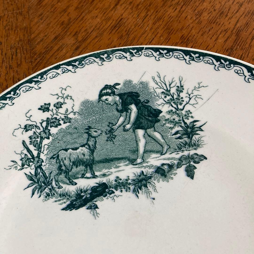 フランス　アンティーク　プレート2枚セット