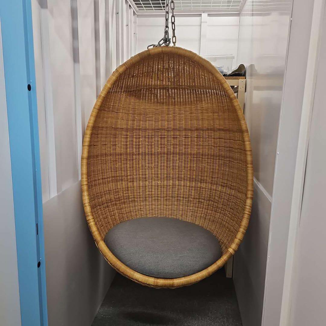 s*8様 ラタン卵型ハンギングチェア